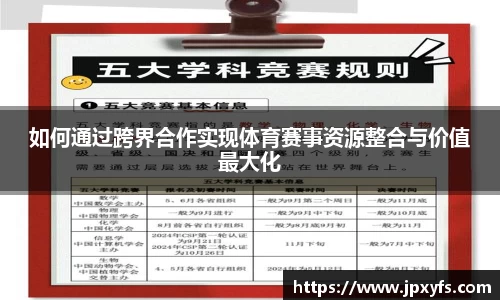 如何通过跨界合作实现体育赛事资源整合与价值最大化